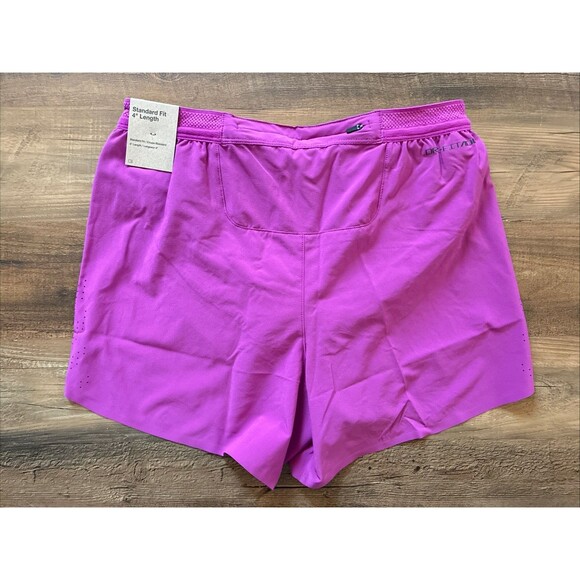 Nike Aeroswift Dri-Fit ADV 4" Brief-Lined Run Shorts Fuchsia Men Size Small - Picture 5 of 5